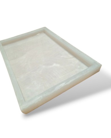 Dikdörtgen Resin Epoksi Silikon Kalıp 30 cm x 20 cm x 2 cm