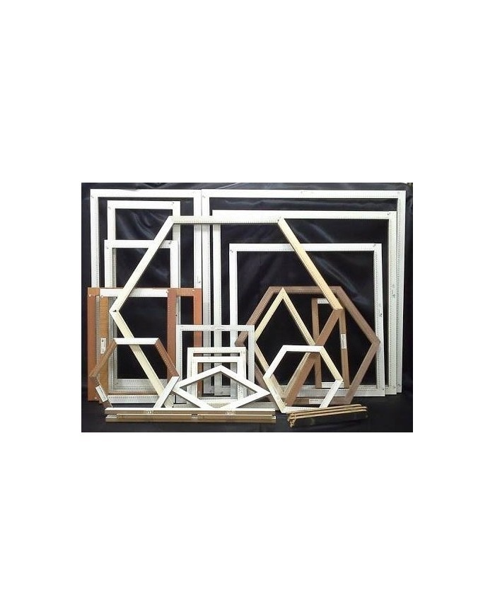 Dörtgen Çivili Ahşap Kasnak - 14 NO (75x75)