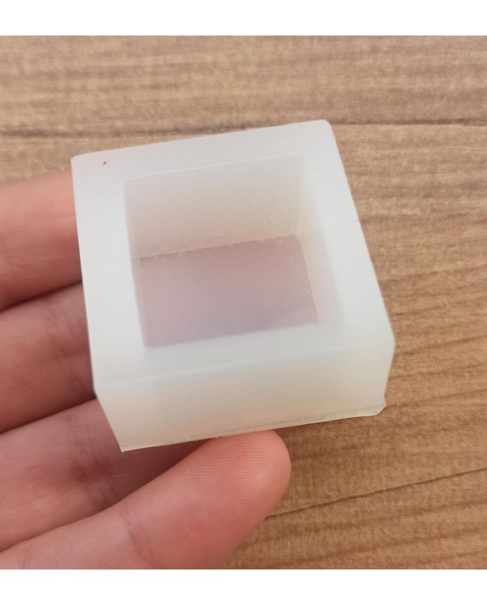 Küp Epoksi Reçine Kalıp 1.5x 1.5 Derinlik 1,5 cm Kod 1339