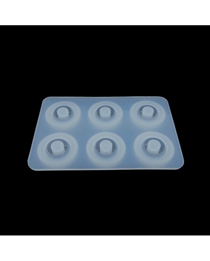 İnce Yassı 16 mm Şambala Boncuk Reçine Epoksi Kalıp -Kod:92