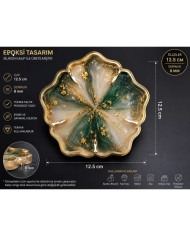 12,5cm - Çiçek Model Bardak Altı Kalıbı - Kod: SN1243