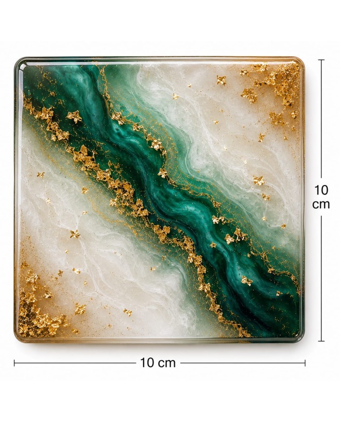 Kare  Bardak Altı Kalıbı - 10x10 cm - Kod: SN1238