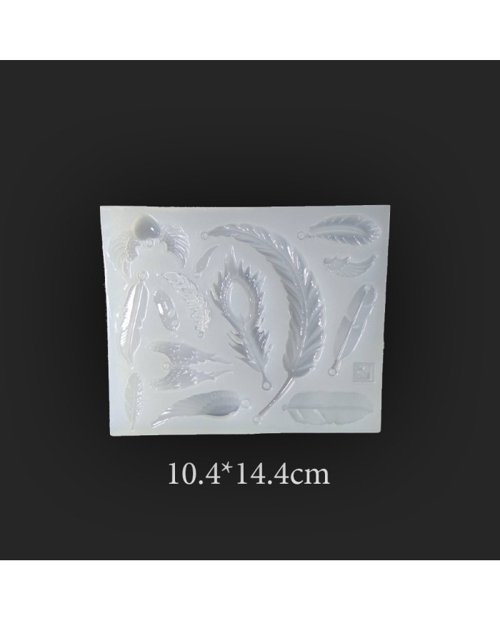 Reçine Epoksi ve Sabun Mini Yapraklar Kalıbı - Kod:104