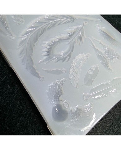 Reçine Epoksi ve Sabun Mini Yapraklar Kalıbı - Kod:104