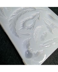 Reçine Epoksi ve Sabun Mini Yapraklar Kalıbı - Kod:104