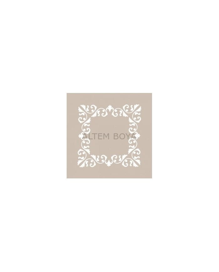 Kare Stencıl KA02 22*22 cm