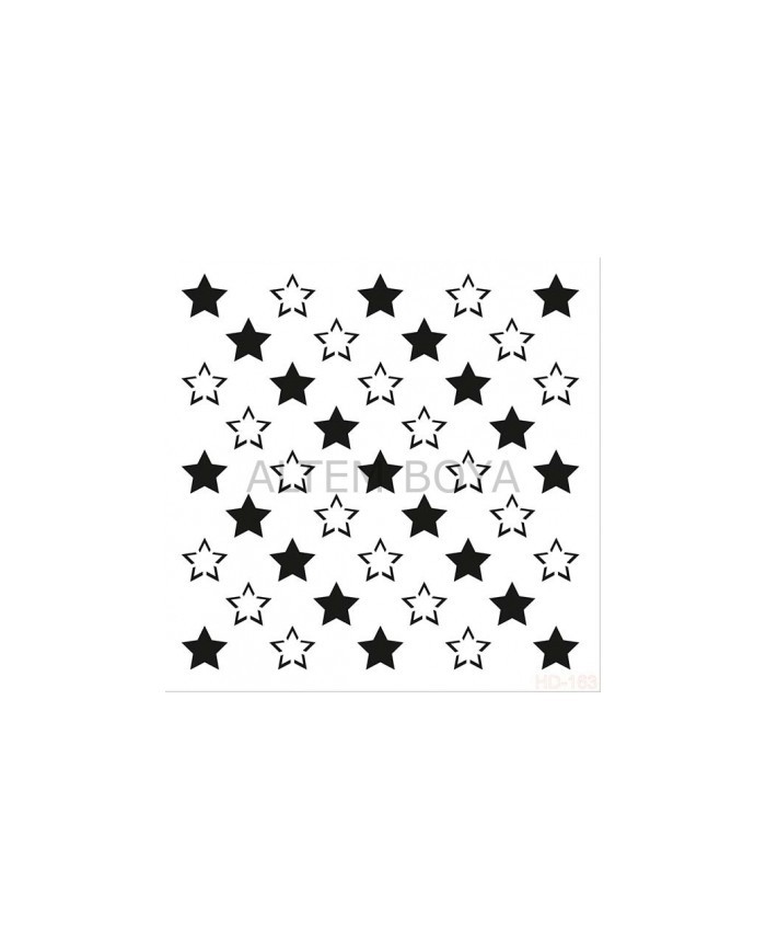 Home Decor (Duvar) Stencıl 45*45 cm HD-163