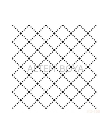 Home Decor (Duvar) Stencıl 45*45 cm HD-158