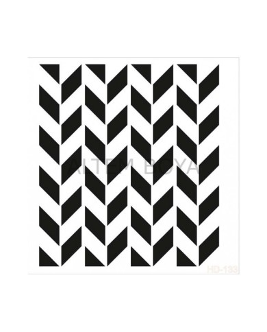 Home Decor (Duvar) Stencıl 45*45 cm HD-133