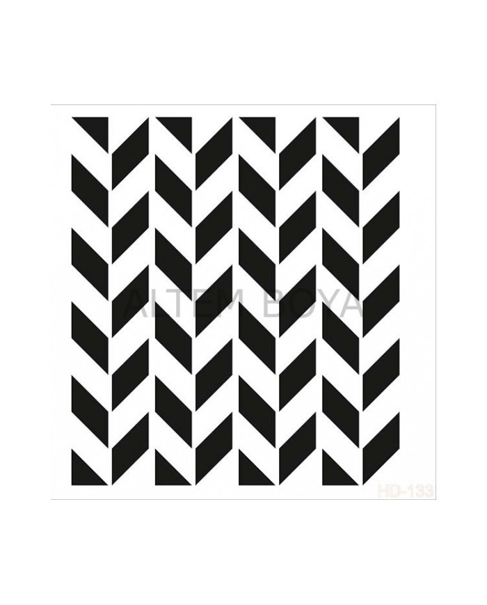 Home Decor (Duvar) Stencıl 45*45 cm HD-133