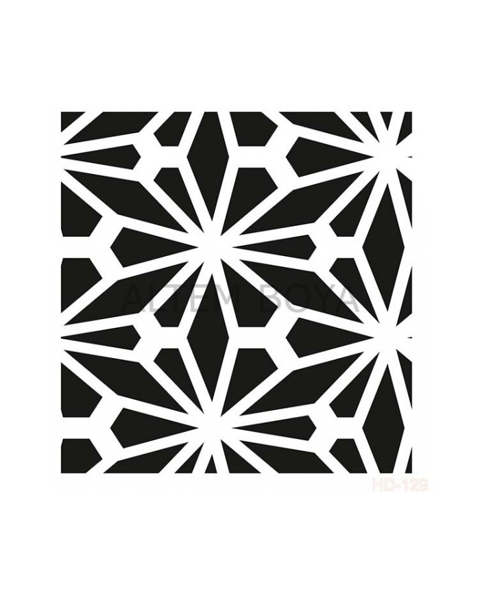 Home Decor (Duvar) Stencıl 45*45 cm HD-129