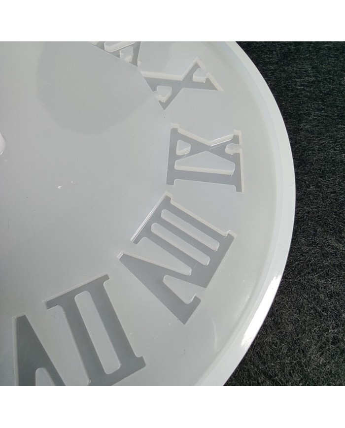 Reçine Epoksi ve Beton Roma Rakamlı Saat Kalıp -Kod:196