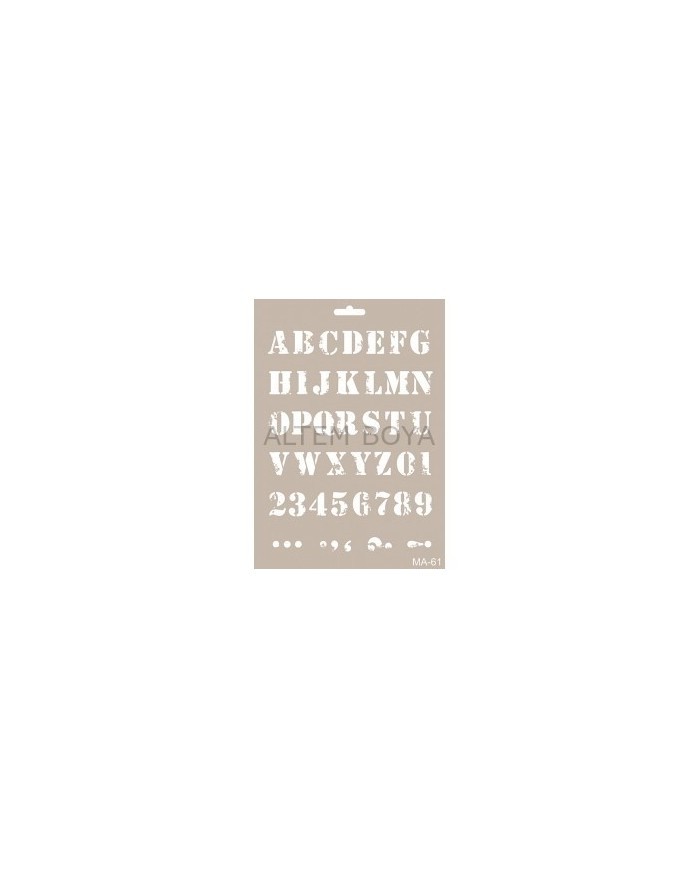 Mix Media Stencıl A4 MA-61