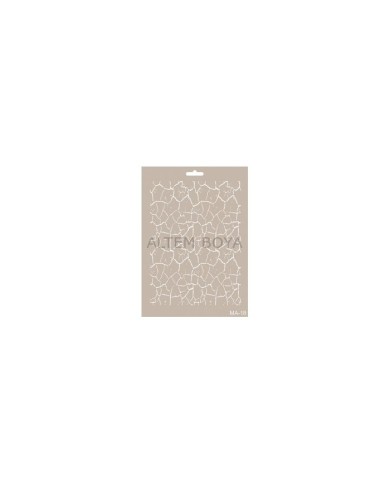 Mix Media Stencıl A4 MA-18
