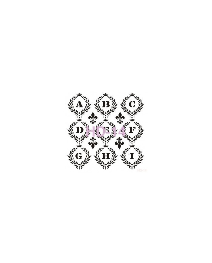 Home Decor (Duvar) Stencıl 45*45 cm HD-14