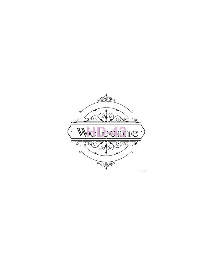 Home Decor (Duvar) Stencıl 45*45 cm HD-43