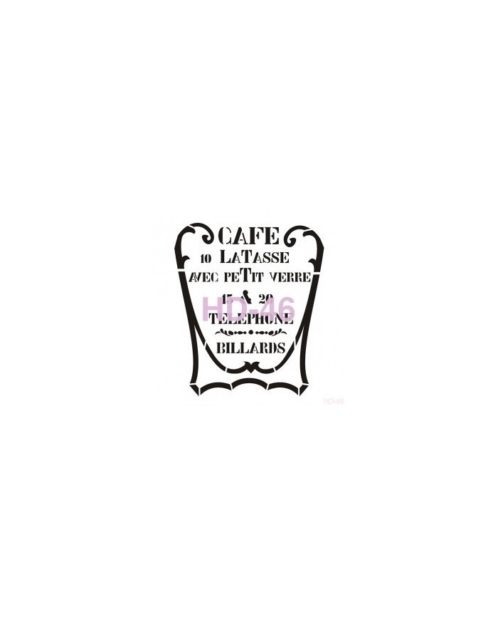 Home Decor (Duvar) Stencıl 45*45 cm HD-46