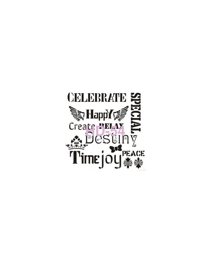 Home Decor (Duvar) Stencıl 45*45 cm HD-54