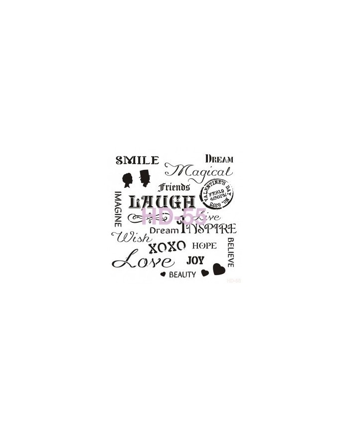 Home Decor (Duvar) Stencıl 45*45 cm HD-55