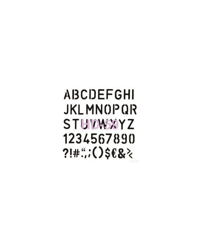 Home Decor (Duvar) Stencıl 45*45 cm HD-59