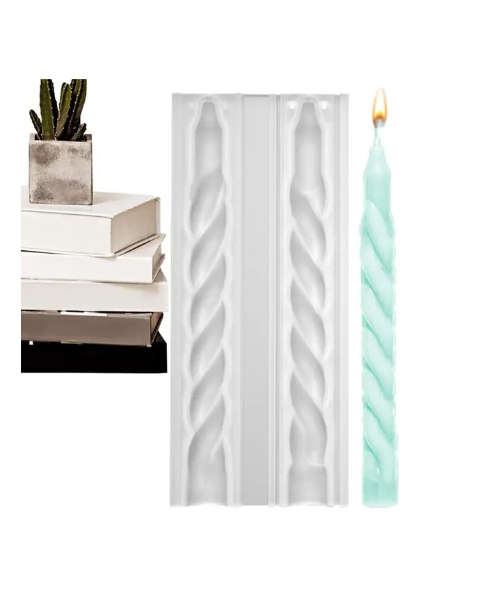 Pimli Örgü Şamdan Mum Kalıbı - Hobi Silikon Kalıbı -Kod:1115 Pimli Örgü Şamdan Mum Kalıbı - Hobi Silikon Kalıbı -Kod:1115