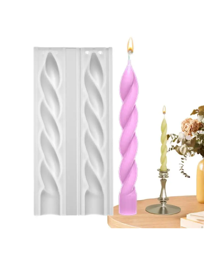 Pimli Örgü Şamdan Mum Kalıbı - Hobi Silikon Kalıbı -Kod:1115 Pimli Örgü Şamdan Mum Kalıbı - Hobi Silikon Kalıbı -Kod:1115