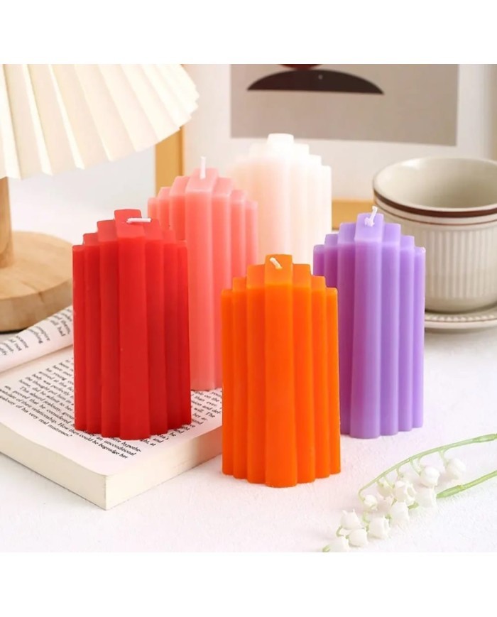 Geometrik Buz Dağı Silikon Mum Kalıbı - Kod: 1155 Geometrik Buz Dağı Silikon Mum Kalıbı - Kod: 1155