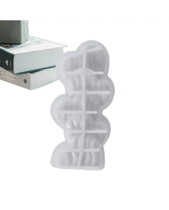 Dalgalı Kalp Modeli  Mum Hobi Silikon Kalıbı - Kod: 1153 Dalgalı Kalp Modeli  Mum Hobi Silikon Kalıbı - Kod: 1153