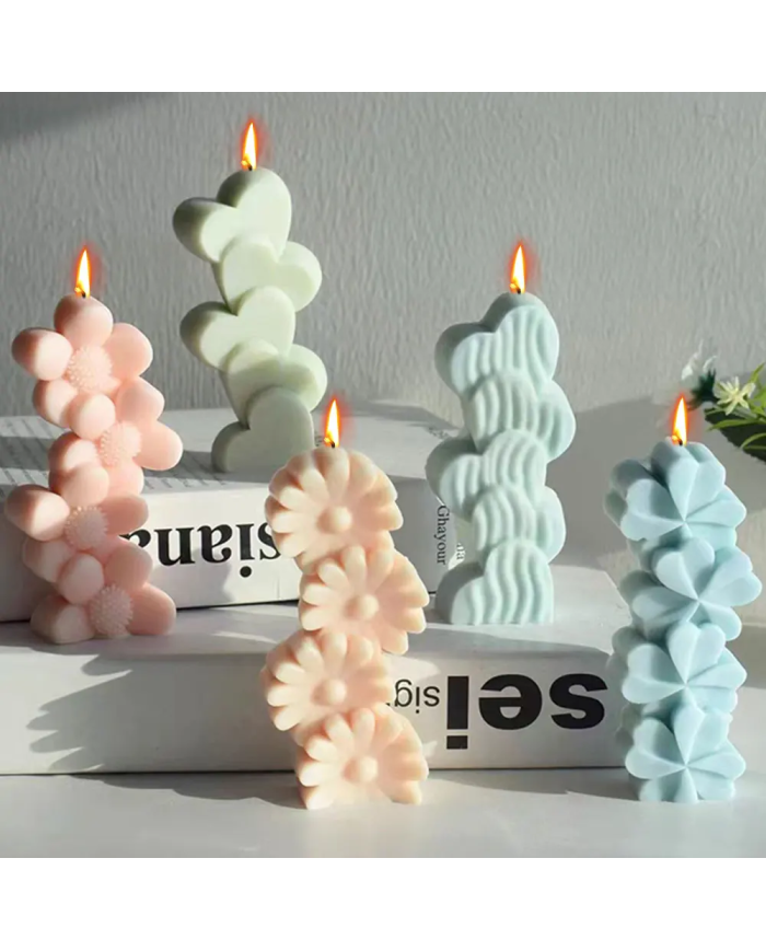 Papatya Modeli Mum Hobi Silikon Kalıbı - Kod: 1152 Papatya Modeli Mum Hobi Silikon Kalıbı - Kod: 1152