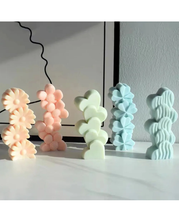 Papatya Modeli Mum Hobi Silikon Kalıbı - Kod: 1152 Papatya Modeli Mum Hobi Silikon Kalıbı - Kod: 1152