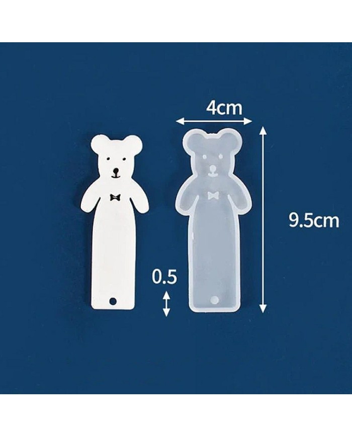 Kitap Ayracı Reçine Epoksi Kalıp Ayı Figür -Kod:152