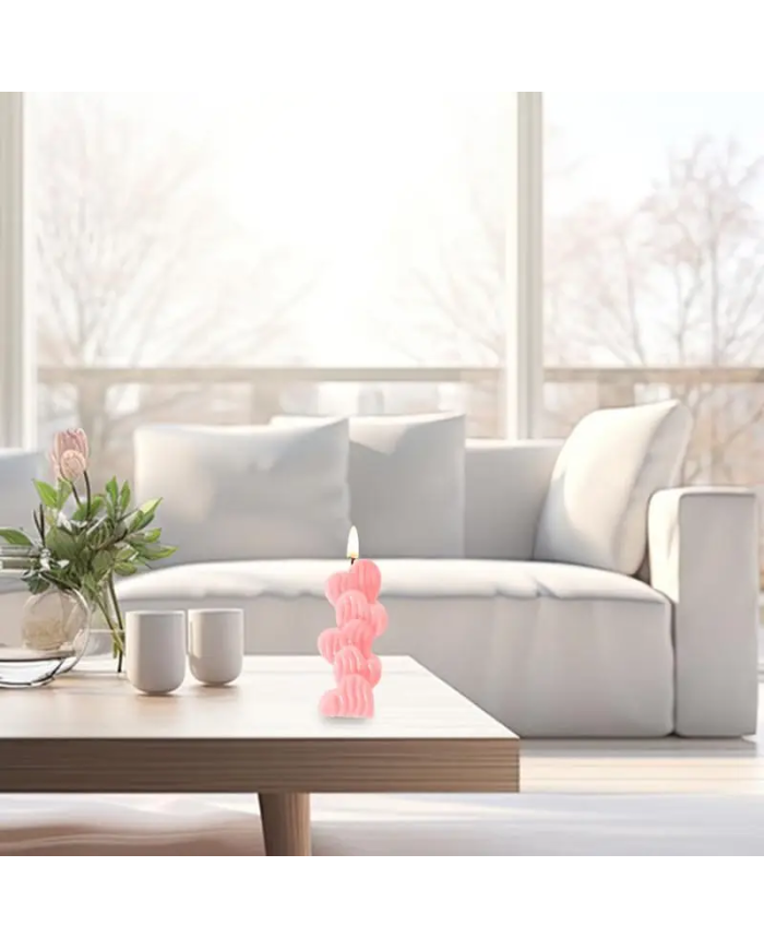 Kalp Modeli 3D Mum Hobi Silikon Kalıbı - Kod: 1150 Kalp Modeli 3D Mum Hobi Silikon Kalıbı - Kod: 1150