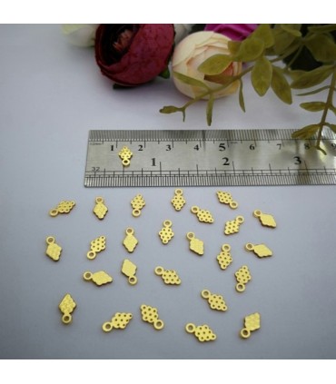 Pleksi,Bijuteri ve Oyalık Pullar gold 4x8mm M 243 -500gr