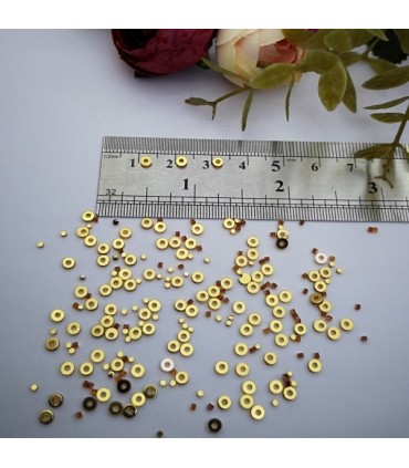 Pleksi,Bijuteri ve Oyalık Pullar gold 3mm M 201 -1Kg