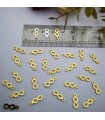 Pleksi,Bijuteri ve Oyalık Pullar  gold 4,5x12mm M 335 -500gr