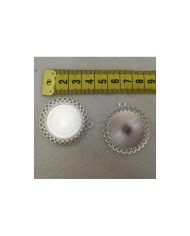 Metal Kolye Ucu Eskitme İşlemeli Aynalık