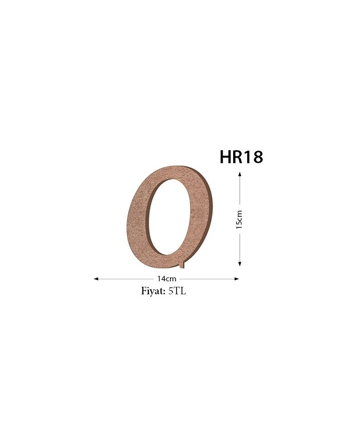 MASAÜSTÜ O HARF HR-18
