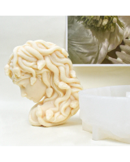 Medusa Şekli Reçine Epoksi Hobi Silikon Mum Kalıbı - Kod:1172 Medusa Şekli Reçine Epoksi Hobi Silikon Mum Kalıbı - Kod:1172