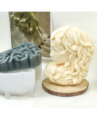 Medusa Şekli Reçine Epoksi Hobi Silikon Mum Kalıbı - Kod:1172 Medusa Şekli Reçine Epoksi Hobi Silikon Mum Kalıbı - Kod:1172