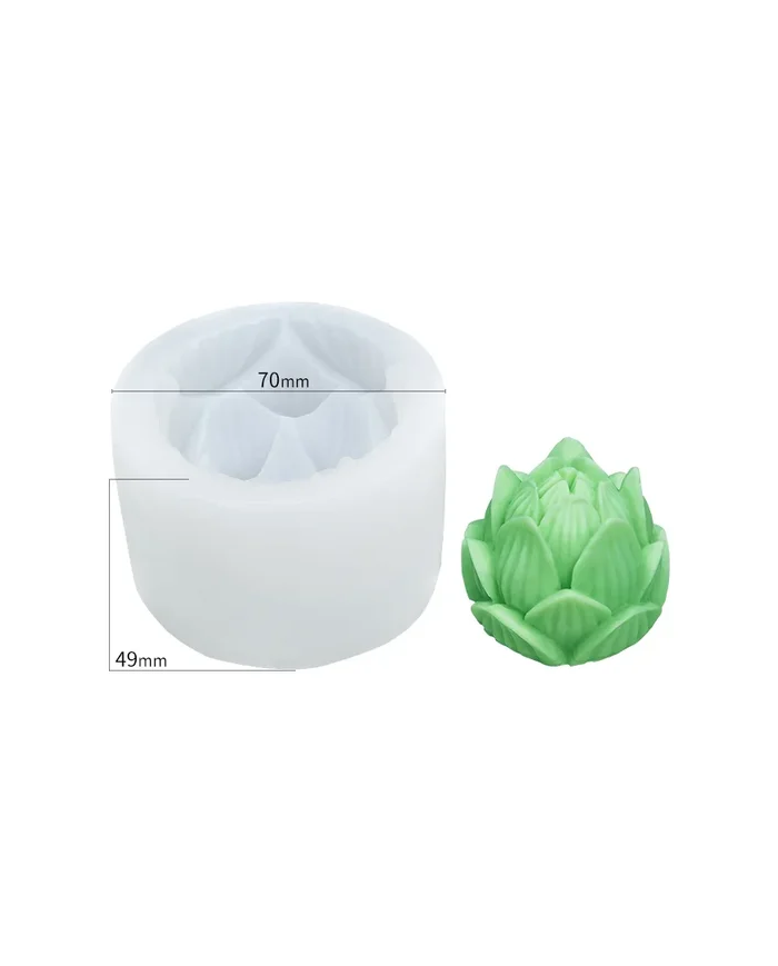 Lotus Model - Mum Kalıbı - Kod:1166 Lotus Model - Mum Kalıbı - Kod:1166