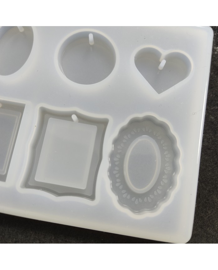 Reçine Epoksi Kalıbı - 6'li Kolye -Kod:971