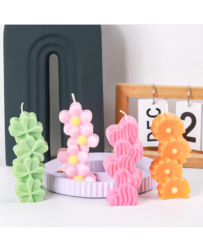 Papatya Model Mum Kalıbı - Hobi Silikon Kalıbı Kod:1206 Papatya Model Mum Kalıbı - Hobi Silikon Kalıbı Kod:1206