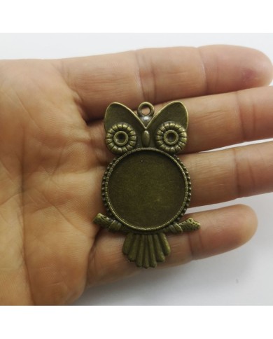 Metal Kolye Ucu - Baykuş