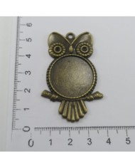 Metal Kolye Ucu - Baykuş