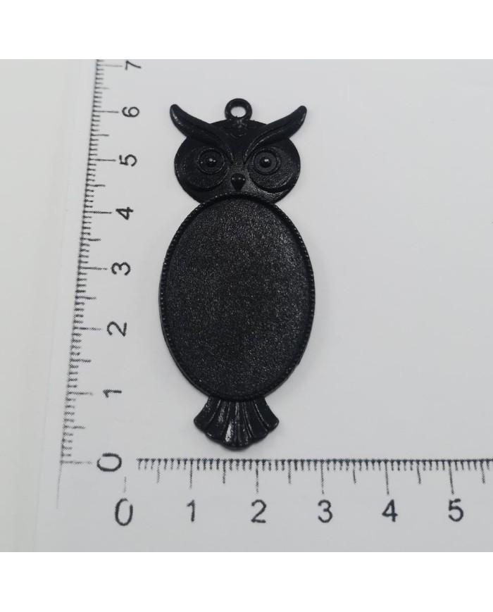 Metal Kolye Ucu - Baykuş 3