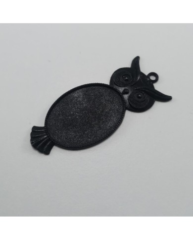 Metal Kolye Ucu - Baykuş 3