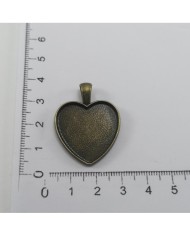 Metal Kolye Ucu - Kalp 2