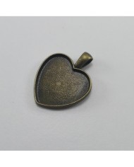 Metal Kolye Ucu - Kalp 2