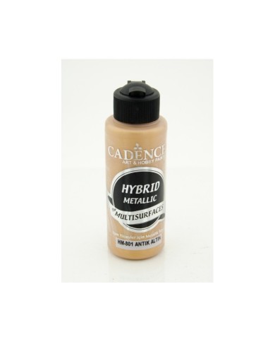 Hybrit (Multi Surface) Metalik Boya Antik Altın 120 ml - HM-801