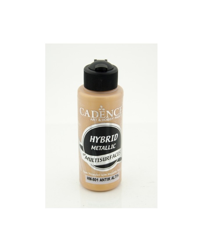 Hybrit (Multi Surface) Metalik Boya Antik Altın 120 ml - HM-801